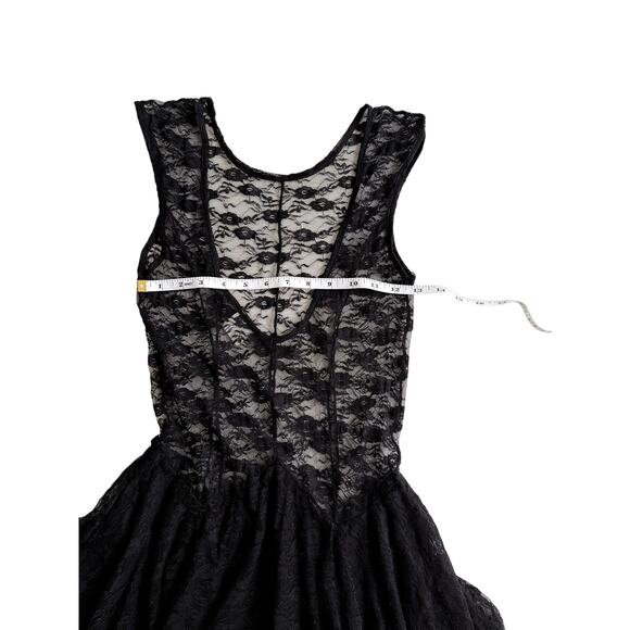 Free People Intimately Free Black lace Dress XS stretch - Picture 5 of 9